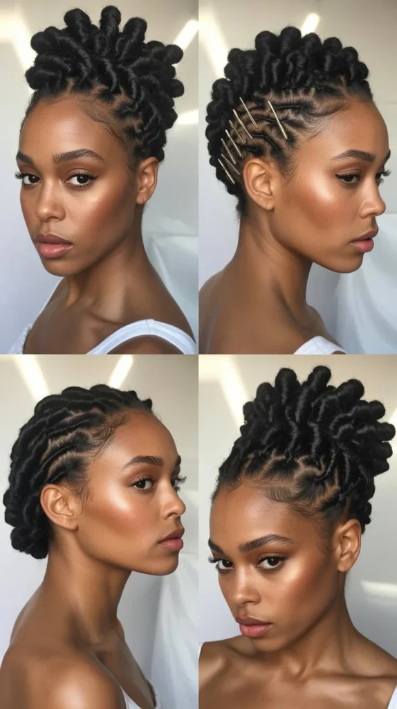 Short Loc Updo