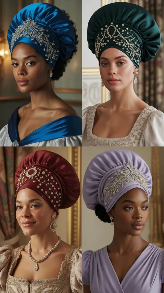 32. Bejeweled Headwrap in Regency Style