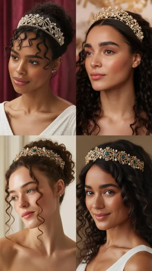 29. Loose Natural Curls with Headpiece