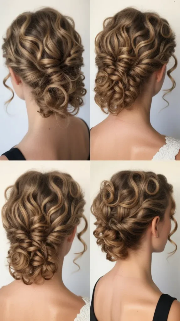 . Curly French Twist