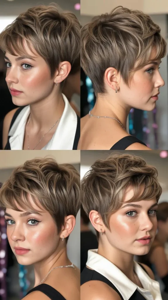 . Edgy Textured Pixie Style