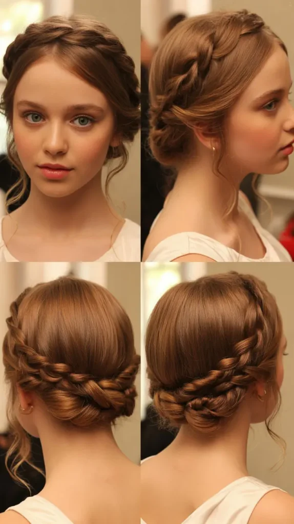 Twisted Halo Updo
