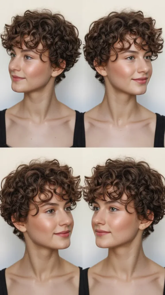  Curly Pixie with Volume
