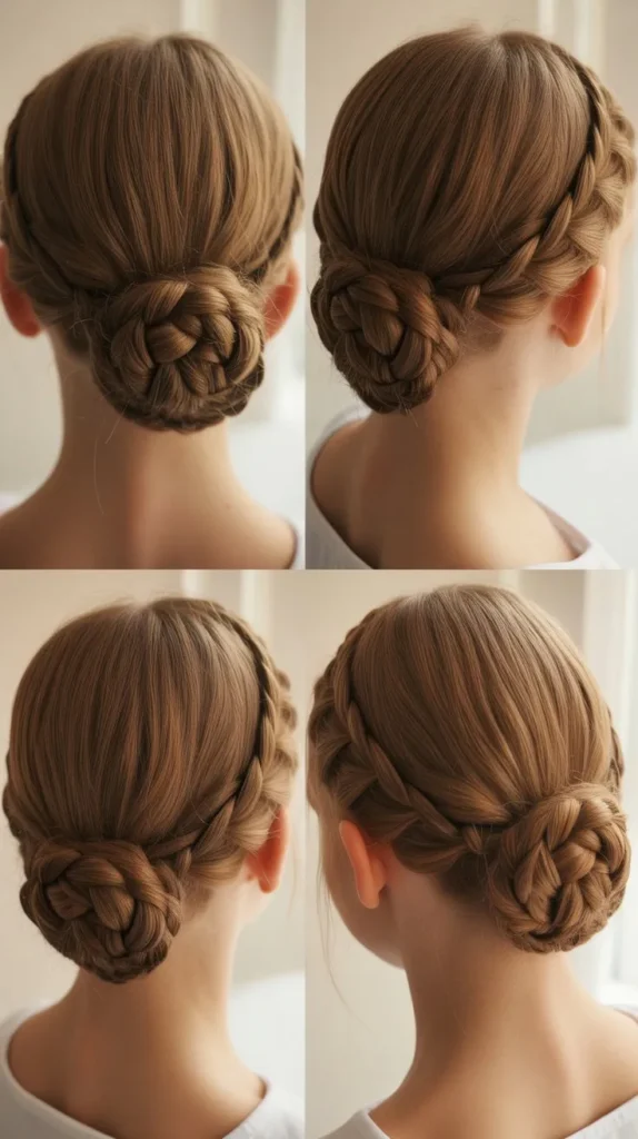 . Double Braided Bun