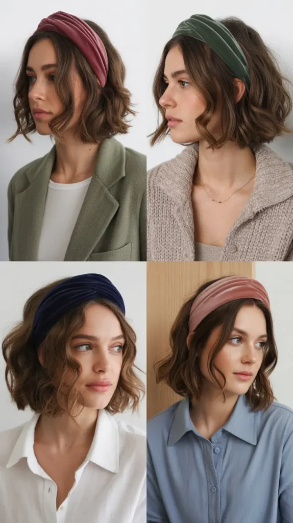 17. Textured Lob With Velvet Headband