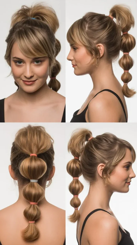 Curly High Ponytail Glam