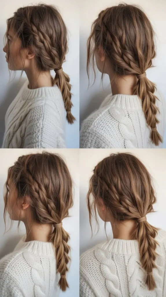 Messy Braided Ponytail