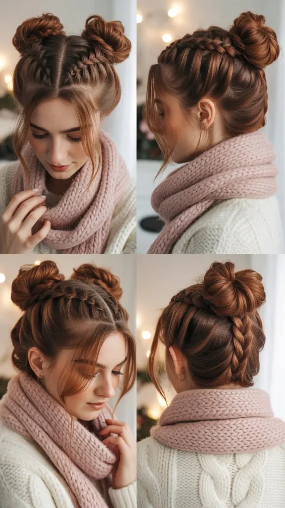 Braided Space Buns