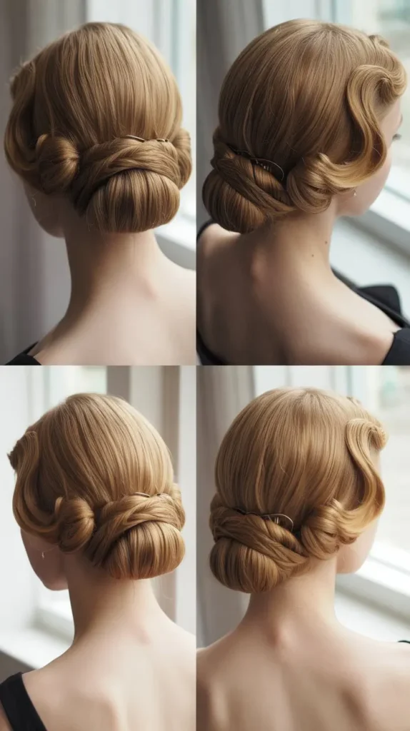  Rolled Vintage Updo