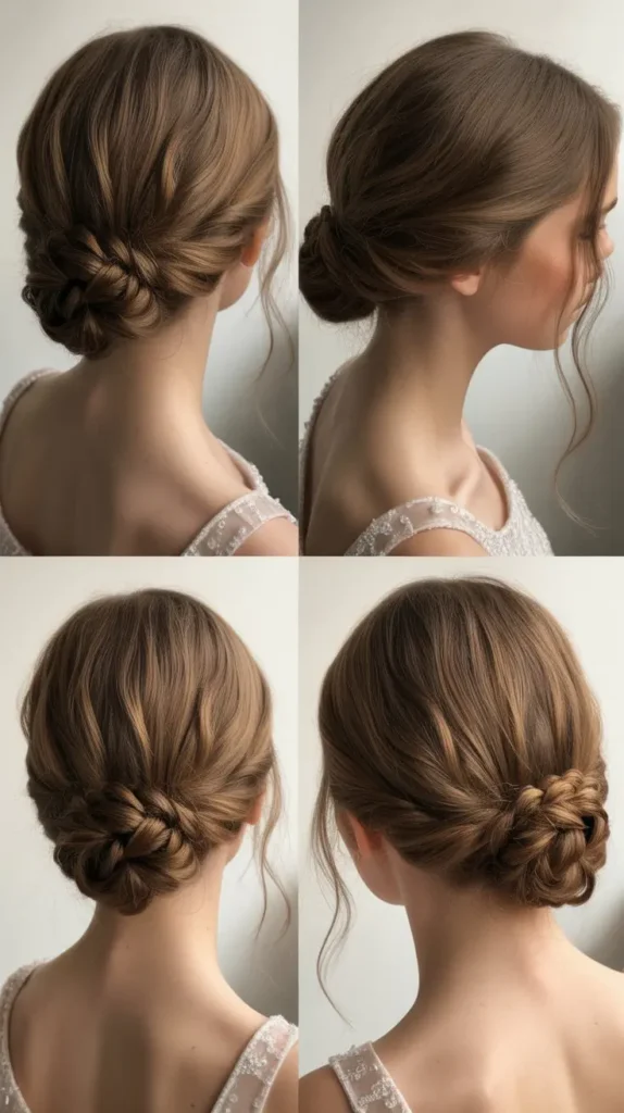Soft Low Knot Updo