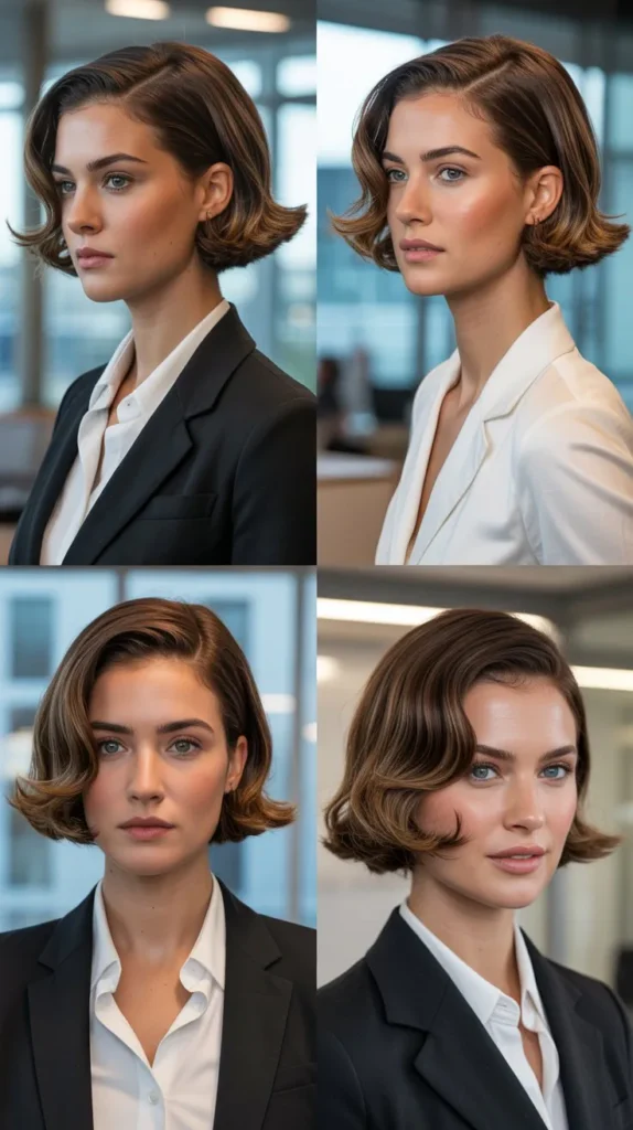 18. Brushed-Back Power Bob