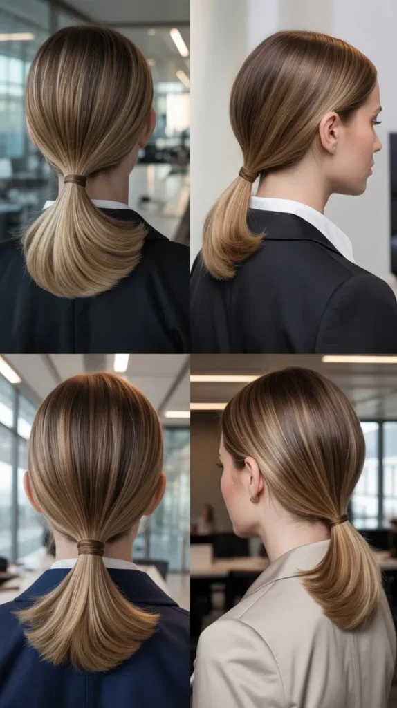 20. Low Ponytail Lob