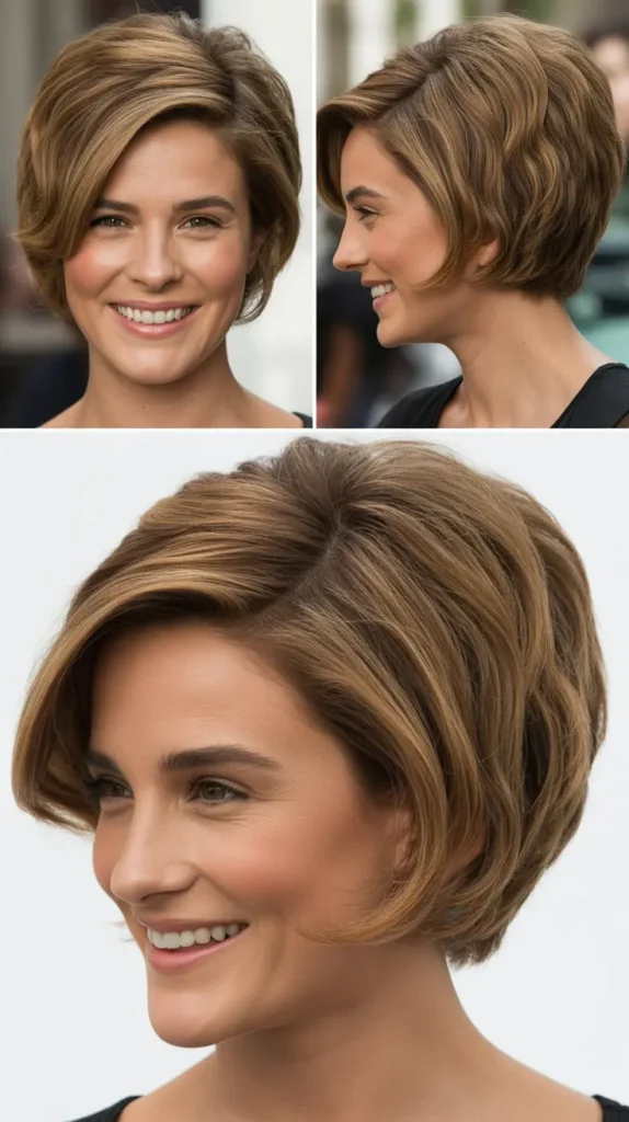 Voluminous Side-Part Wedge