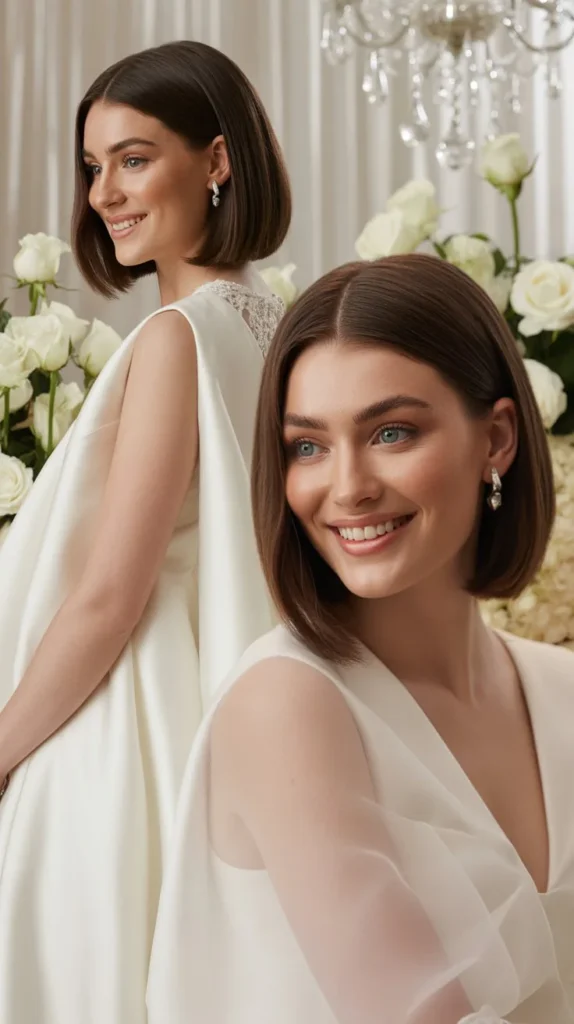 Classic Straight Bob with Middle Part