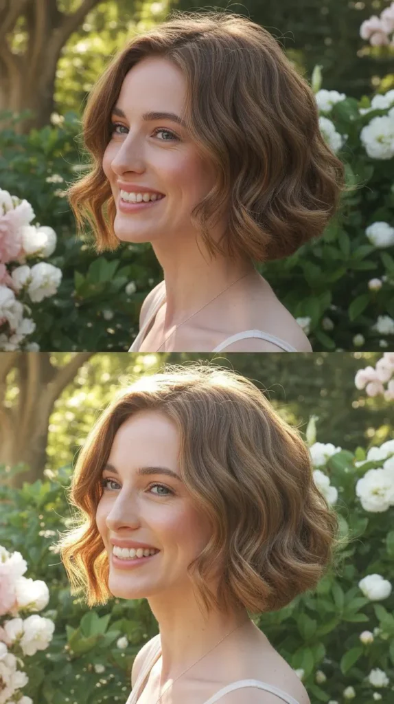Bob with Loose Romantic Waves