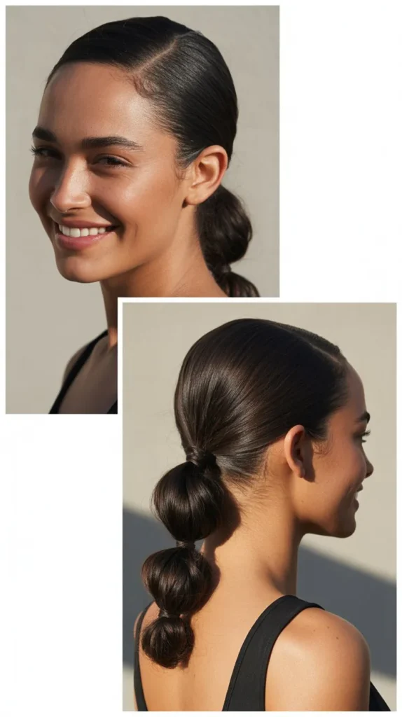 . Low Twisted Ponytail