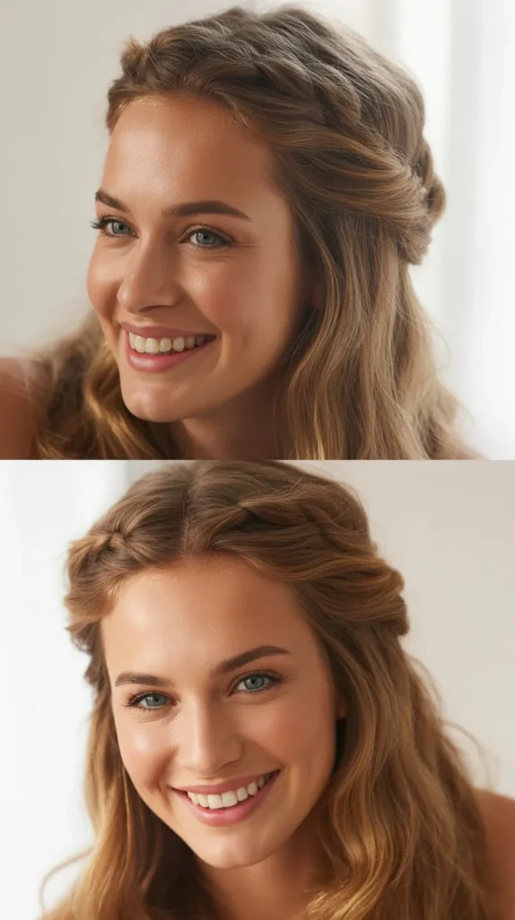 Half-Up Twisted Crown