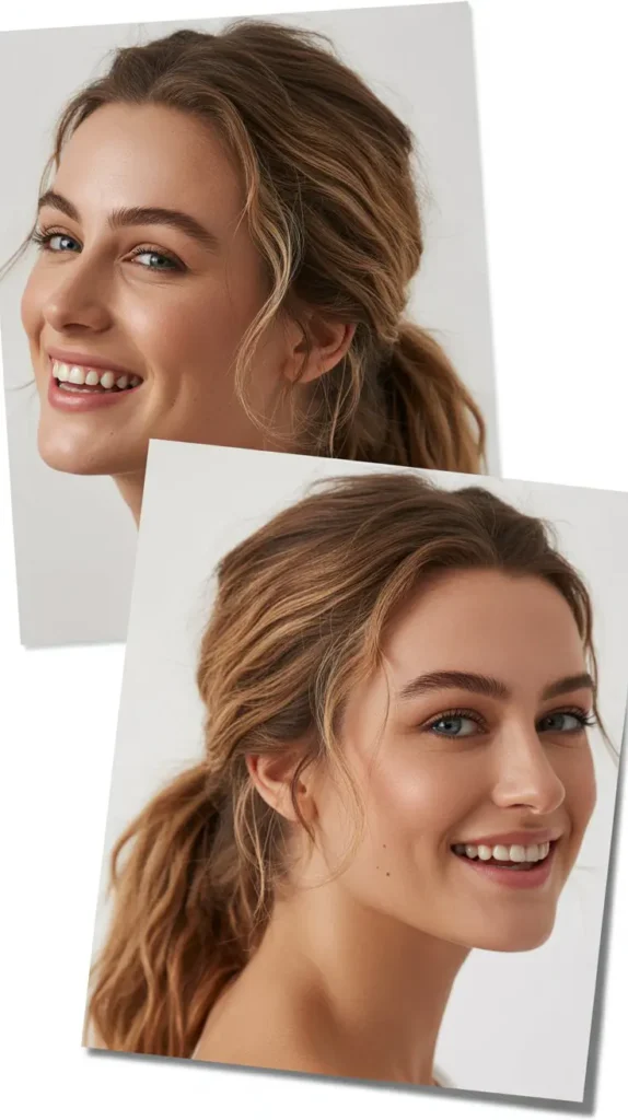  Messy Textured Ponytail