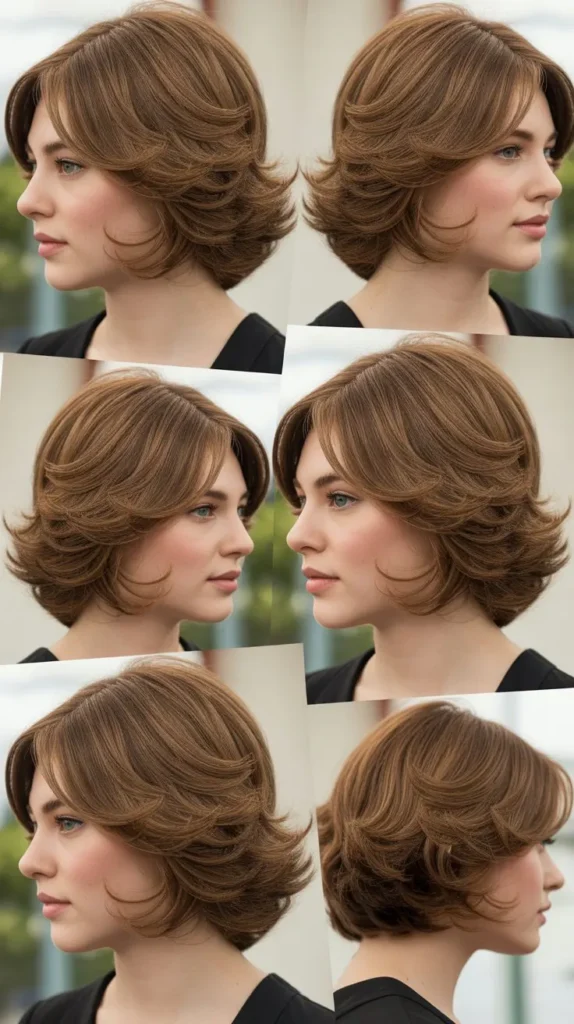 7. Layered Short Hair with Soft Waves