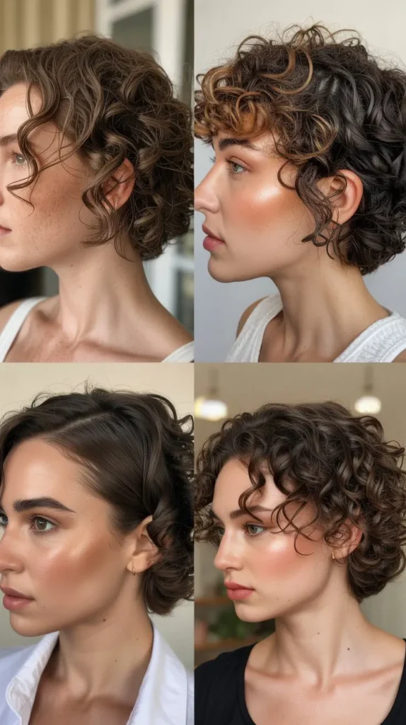 Curly Wedge with Defined Ringlets