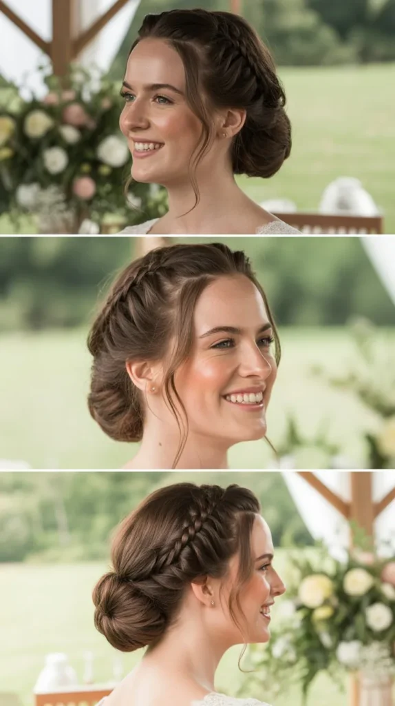 Half-Up Braided Bob