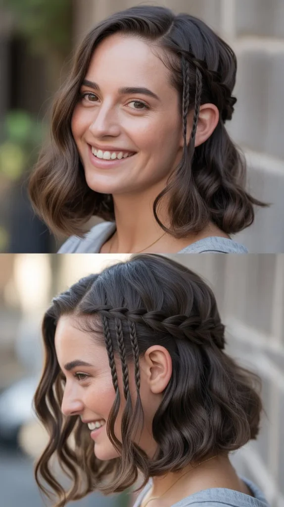  Shoulder-Length Waterfall Braid
