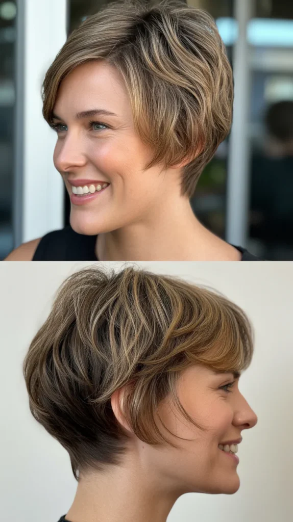 Short Wedge with Subtle Highlights