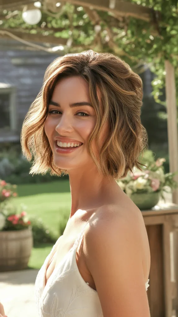 Tousled Bob with Highlights