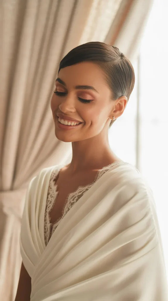 Sleek Pixie with Side Part