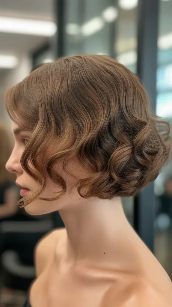 Wedge Bob with Soft Curls
