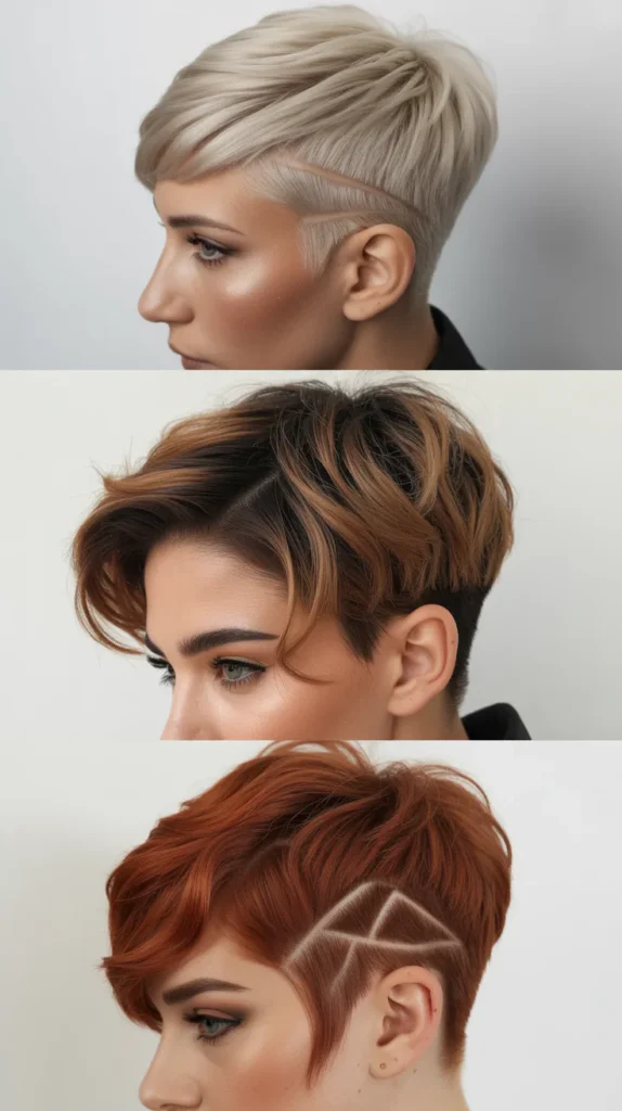 Pixie Wedge with Side Undercut