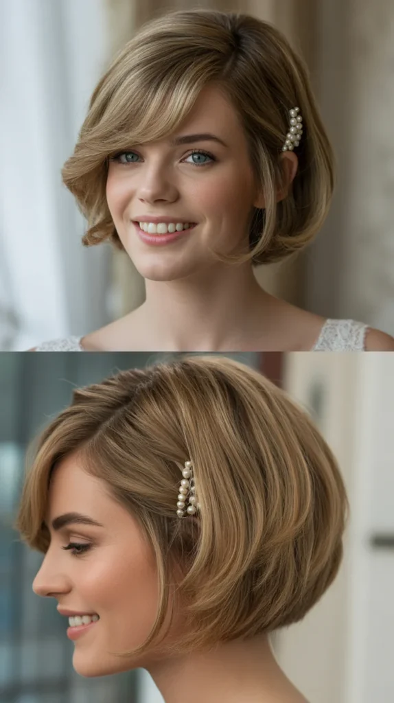 Layered Bob with Side Bangs