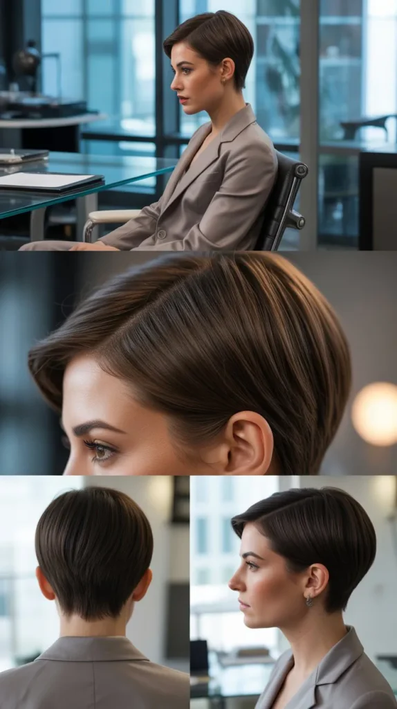 The Slicked Back Pixie