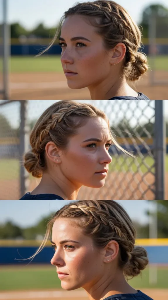 Low Bun with Wrap-Around Braid