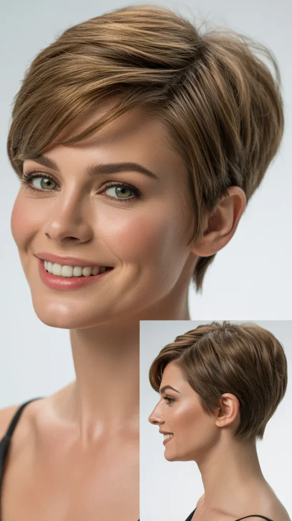 Glam Pixie with Side Part