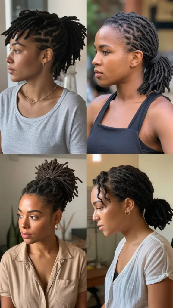 Short Loc Ponytail