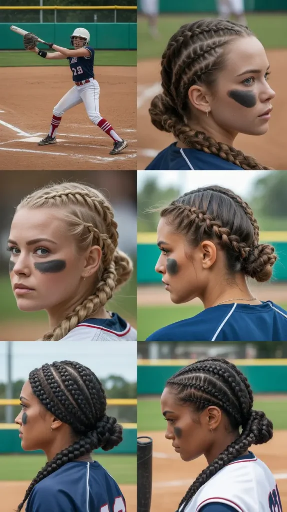 Boxer Braids Into a Bun