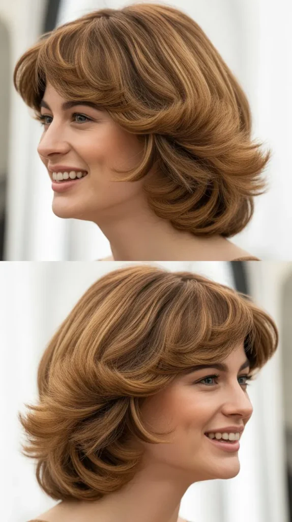 Feathered Long Wedge