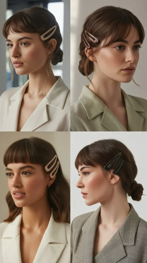 9. The Curtain Bang Clip-Up