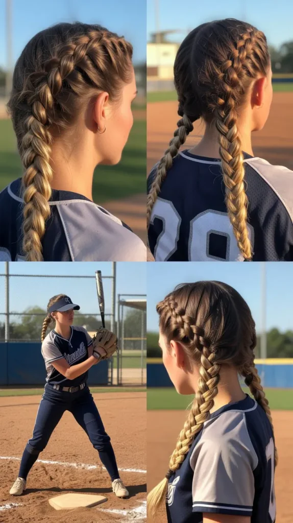 Dutch Braid Pigtails