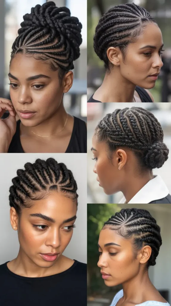 Braided Crown Loc Style