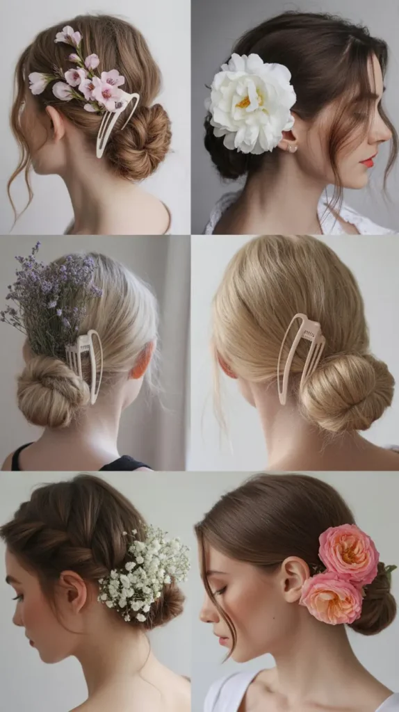 32. The Flower Bun Claw Clip