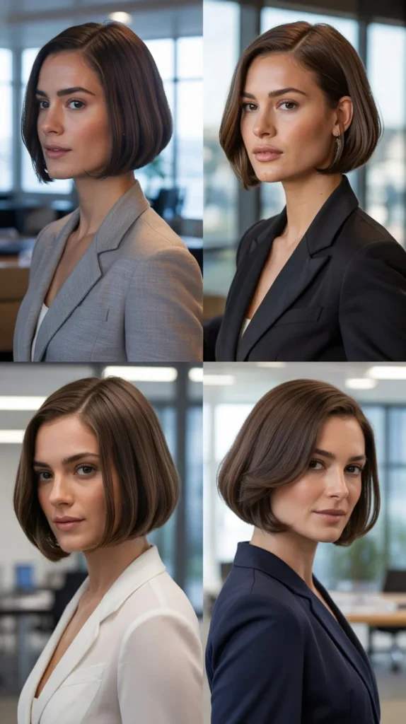 10. Side-Swept Bob with Shine