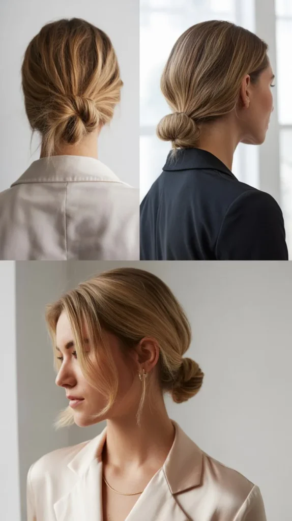 Knotted Half Bun (Top Knot Variation)