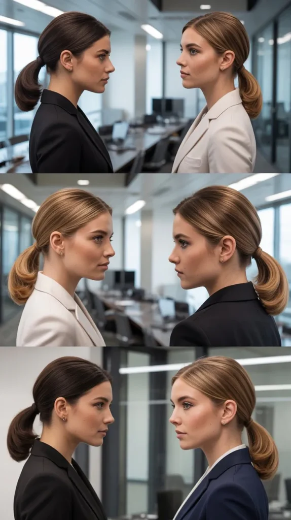 Sleek Ponytail with a Hair Wrap