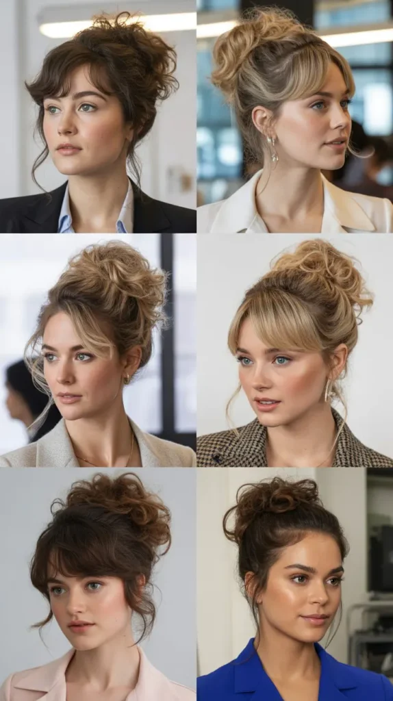 Messy Bun with Volume