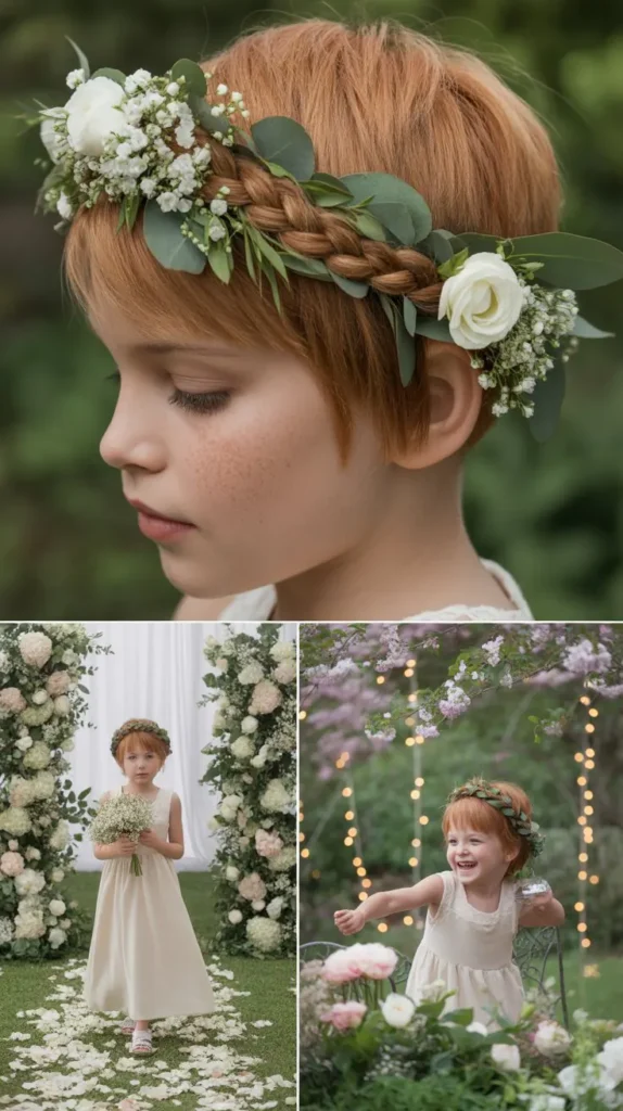  Braided Crown for Short Hair