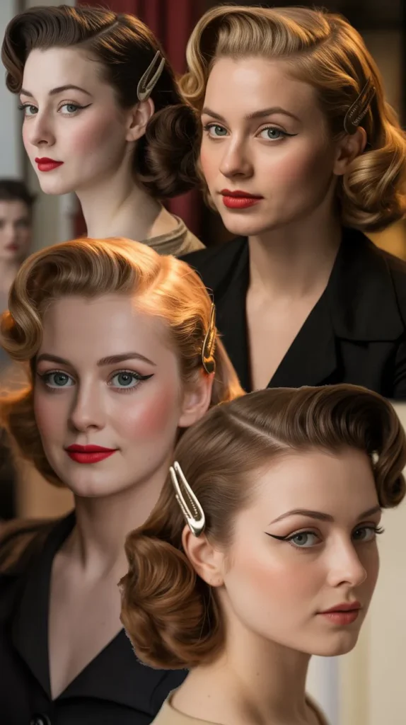 27. The Retro Victory Roll Inspired Clip