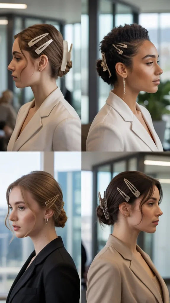 Accessorized Clip Updo