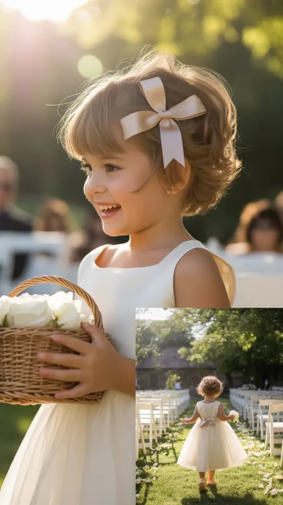 Tousled Pixie with Bow